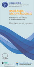 20.-21. November 2020: BASISKURS  UROGYNÄKOLOGIE